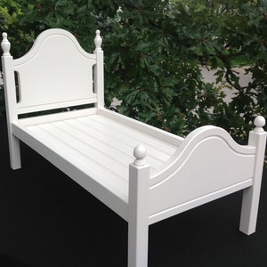 Doll furniture, 18-inch Doll furniture: a white bed with pink and white bedding. Shipping is included in the price. image 6