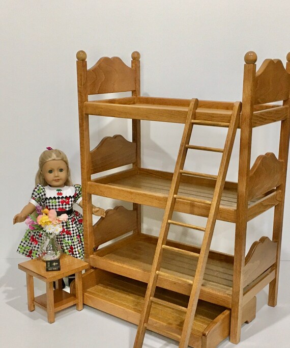 american girl doll triple bunk bed