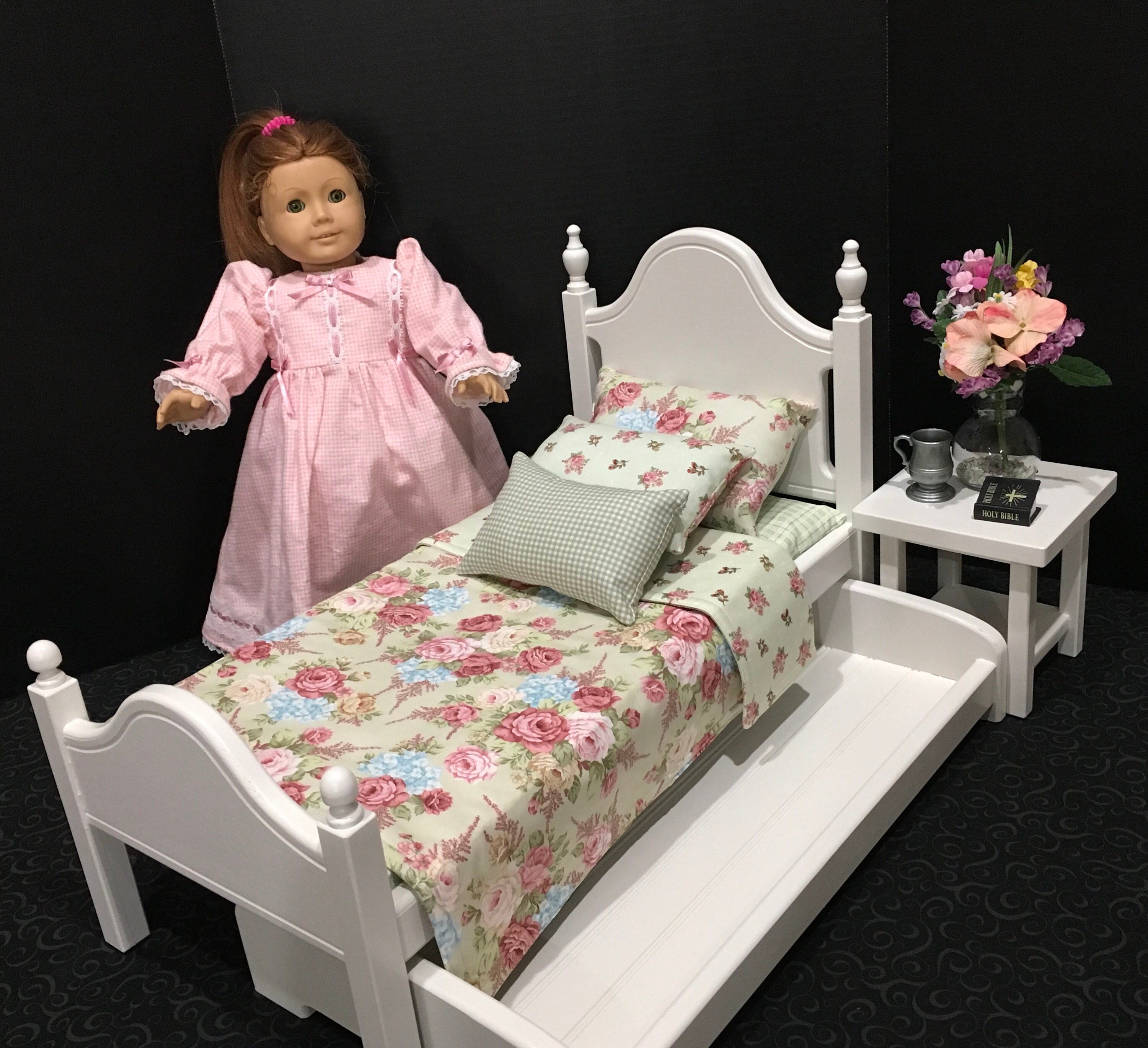 american girl flower trundle bed