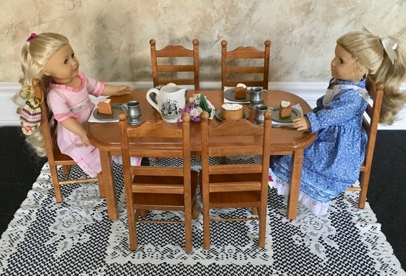american girl dining table and chairs