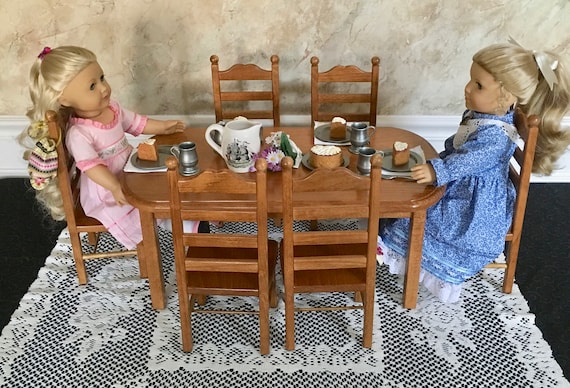 american girl doll dining set