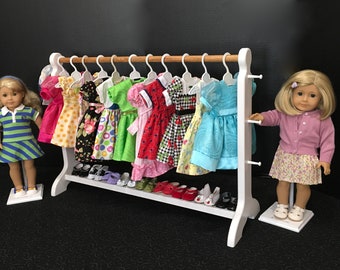 Doll Clothes Rack American Girl Size 21”x21” DIY Hanger Set Precision CNC Cut Doll Clothes Rack American Girl Size 21”x21” DIY Hanger Set Precision CNC Cut