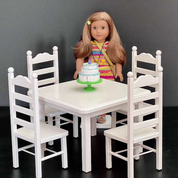 18" Doll Table and Chair Set Etsy