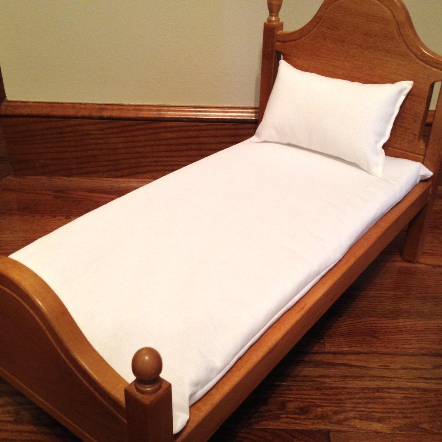 Doll Mattress and Pillow Made From Kona Fabric for 18 in Etsy