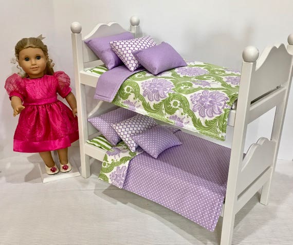 american girl purple bed