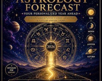 Gepersonaliseerde astrologische voorspelling 2026 | Analyse van de geboortehoroscoop en toekomstvoorspellingen