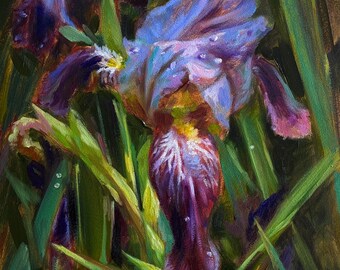 絵画 油絵　グラジョウラス 7月の花 グラジオラスを描いた作品 | アート名画館 公式ブログ