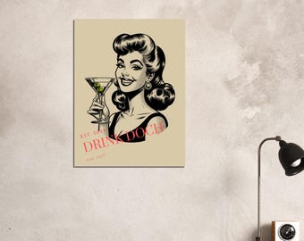 Tome uma bebida! Gravuras artísticas