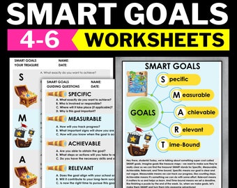 SMART Goal Planner 2024 |  SMART Goals | Goal Setting Planner Tracker | Digital Download PDF