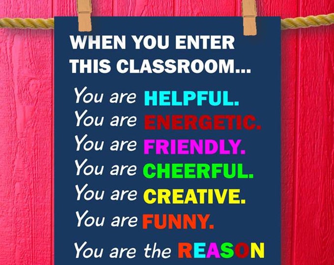 Teacher Gift Classroom Decor Gifts for Teachers Appreciation Etsy