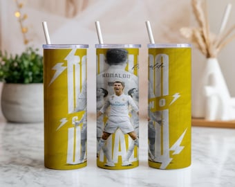 3er Pack Crinklero Fußballheld 20oz Tumbler Wrap: Sportlicher PNG Design (Digitaler Download)