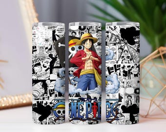 Bicchiere con motivo a cartoni animati Anime PNG / 20 oz Design a sublimazione (download digitale)