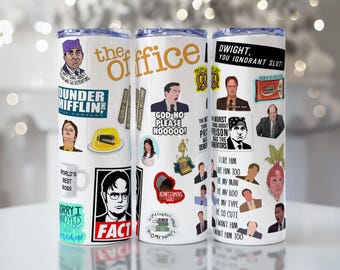 The Office Tumbler Wrap : Dunder Mifflin Fan Art (Digital Download)