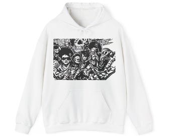 マーチ・オブ・ザ・ダムド '98 スラッシュメタルツアーポスターTシャツ、ヴィンテージチケット半券デザイン、ホラーバンドアパレル