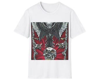 レイン・オブ・カオス '91 ヘビーメタルツアー Tシャツ、スカルイーグルデザイン、レトロバンドTシャツ、クラシックメタルアパレル