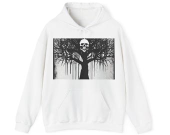 ボーンチャペルバンドのブラックメタルTシャツ、ヴィンテージロックバンドのロゴ、スカルアートのダークフォレストTシャツ