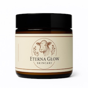 Eterna Glow Tallow Balm Grass Fed Beef with Manuka Honey & Pearl Powder Facial Body Cream