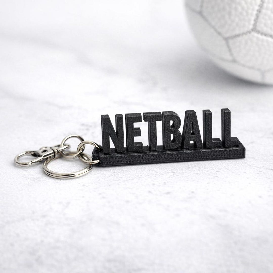 Netball Keyring/ Keychain - Etsy