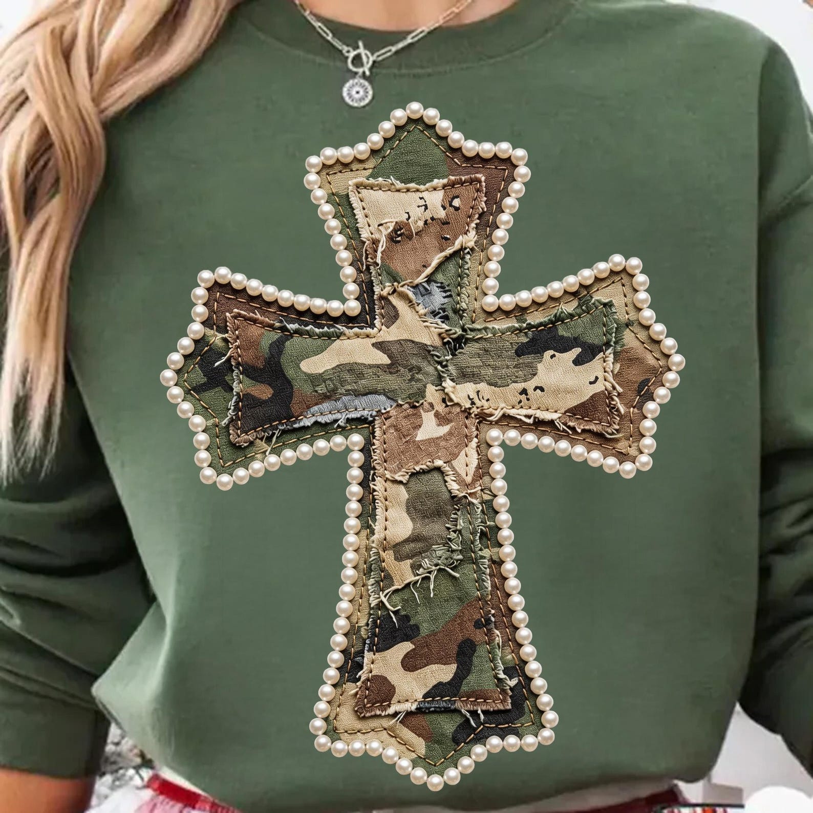 Camo Cross Png, Patchwork Pearl Cross Png, Christian Cross Sublimation ...