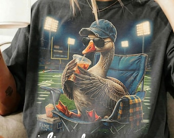 I Live Here Now Football Mom PNG, Goose Football png, Game Day Goose png, Sports Mom png, Vintage Football Field PNG, Funny Goose PNG
