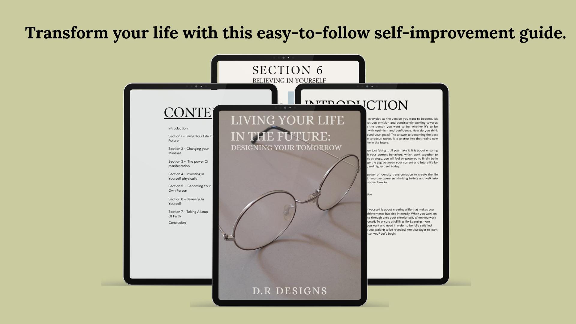Printable Planner Bundle PDF | Self Improvement Guide + 5 Printable ...