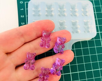 Silicone Mold – Gummy Bear Earrings for Epoxy & UV Resin