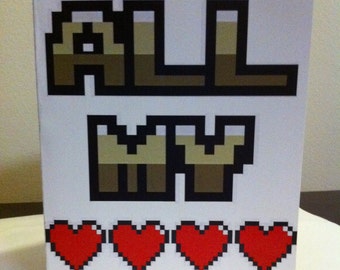 All Your Base Are Belong To Us (Zero Wing) Valentine's Day Card Template