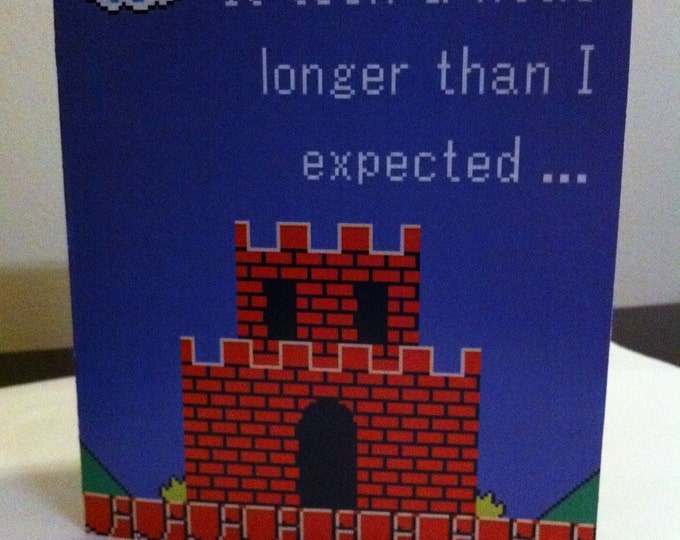 Mario Card Template - Etsy