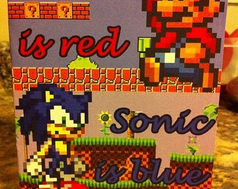 Plantilla de tarjeta del jugador 2 (Mario/Sonic)