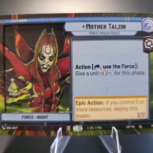 Star Wars Unlimited 3D Hyperspace Mother Talzin Leader