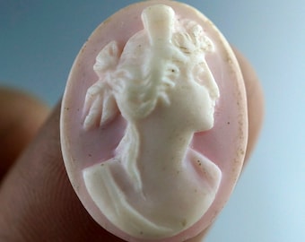 Camafeo de piel de ángel victoriano. N.º 002038
