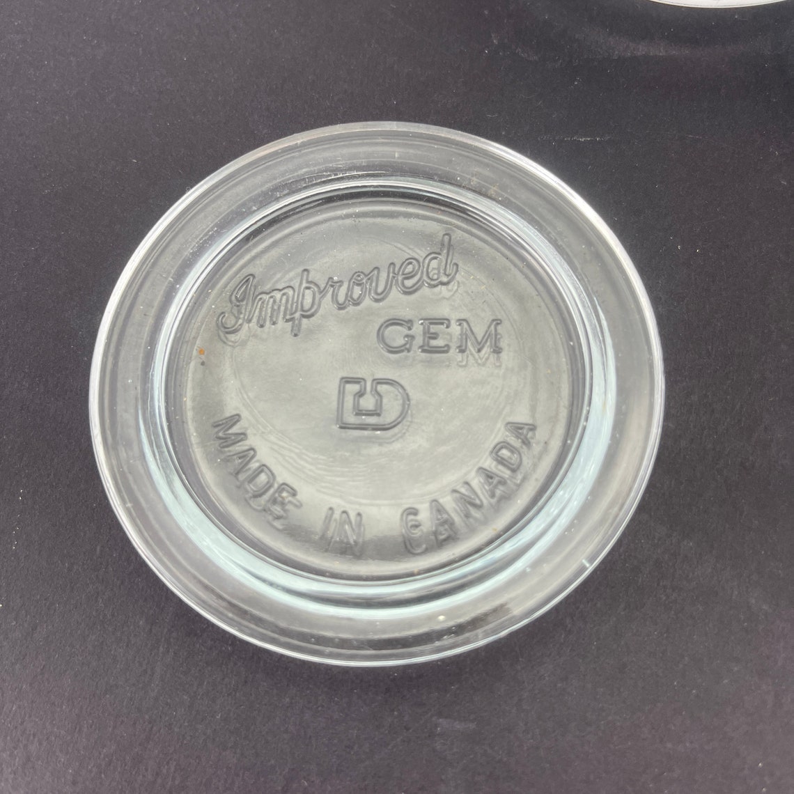 Vintage Improved Gem Glass Canning Jar Lids Inserts for Etsy