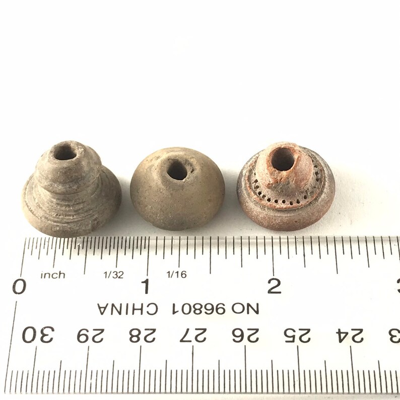 terracota ancient antique clay for your assemblage No.001038 bead PRE COLUMBIAN SPINDLE whorls