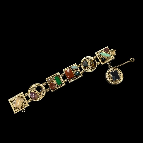 Vintage Victorian Revival Slide Bracelet Kafin Ne… - image 2
