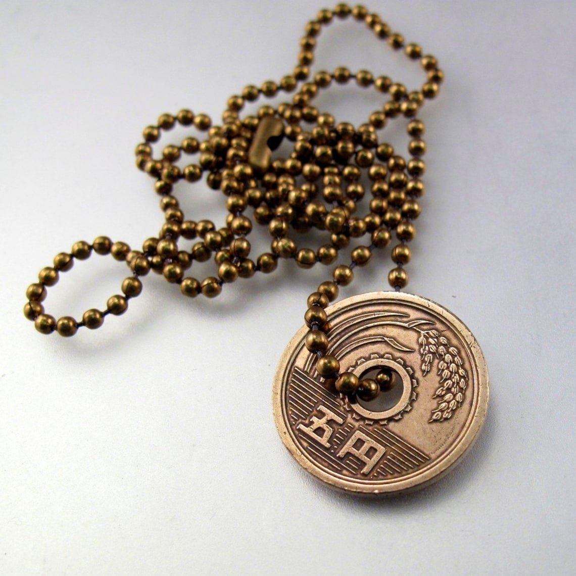 Vintage JAPAN Gift // Japanese Jewelry // Mens Coin Jewelry // Etsy