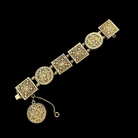 Vintage Victorian Revival Slide Bracelet Kafin Ne… - image 4