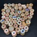57 wood spools | wood thread spool lot | vintage