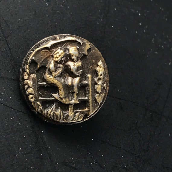 Pewter Battersea Picture Button Collector Button N0.0936 Etsy