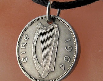 muziek ketting. IERLAND Muntketting. Ierse konijnenhanger. muziek charme.  bunny haas Keltische harp Ierland sieraden. KIES JAARNUMMER: 00925
