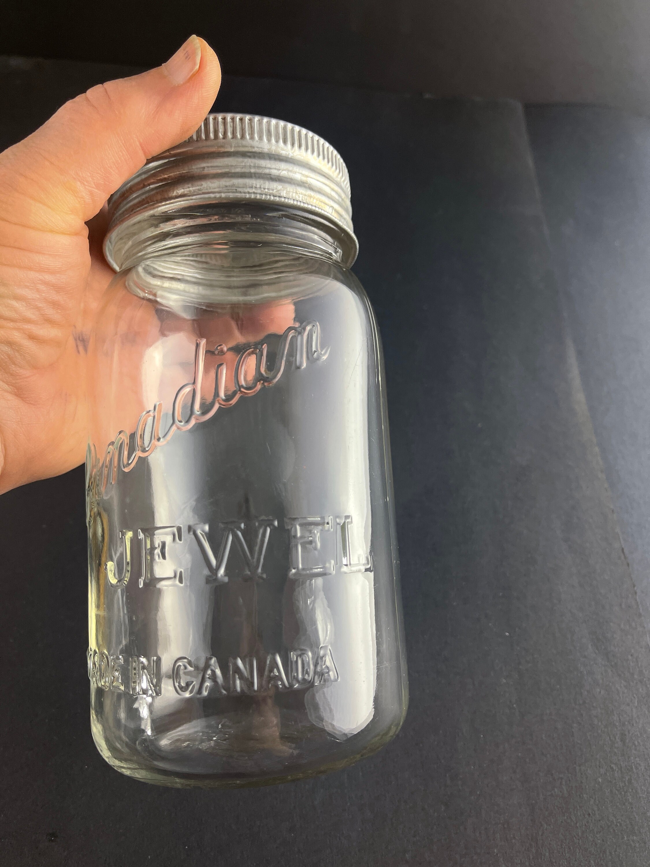 1930s Vintage canning jar Canadian jewel Jar Made in Canada Etsy