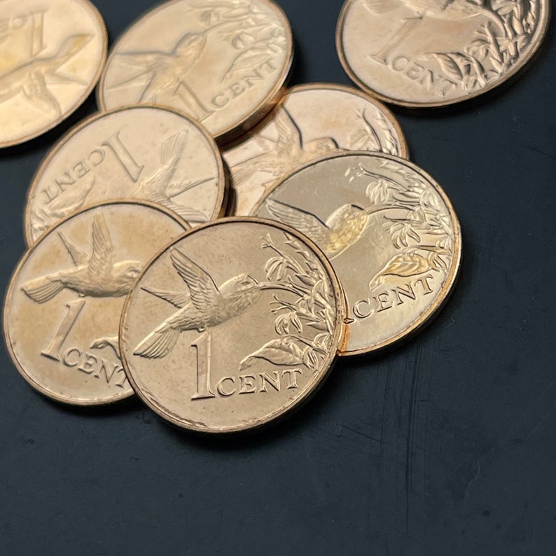 Coin Jewelry - HUMMINGBIRD Coin - Trinidad Coin NECKLACE - Bird Coin ...