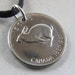 1967 Rabbit Charm. Canada coin Necklace. Canada charm. rabbit coin. bunny jewelry. Canada Pendant. No.00764