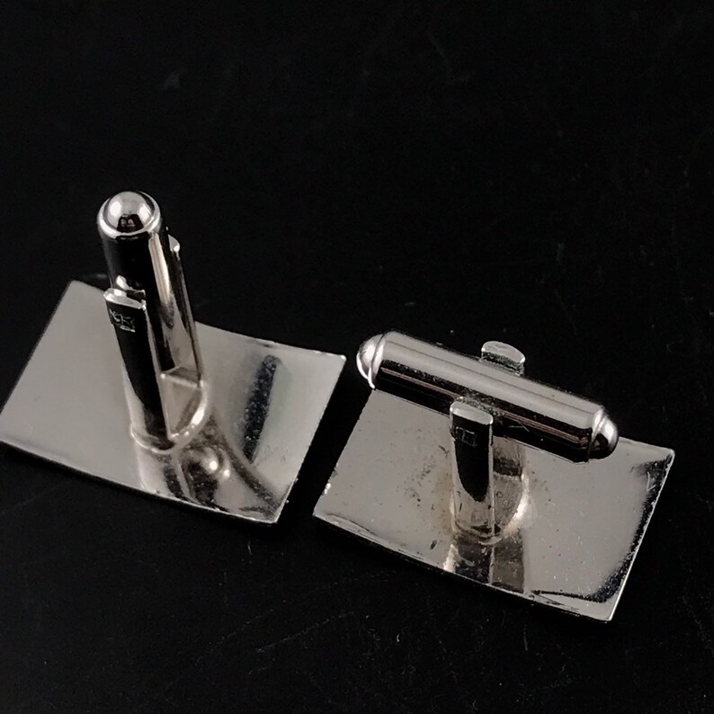 Sterling Silver Rectangular Anson Cufflinks . No.002095 Etsy