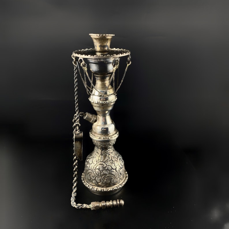 Egyptian Silver Miniature Hookah. 1946 Hallmarks Egypt Shisha Etsy