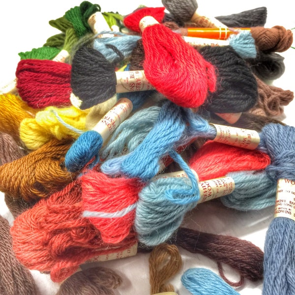 Vintage Tapestry Wool Skeins - Needlecraft  Sewing Supply  Lot  No.007