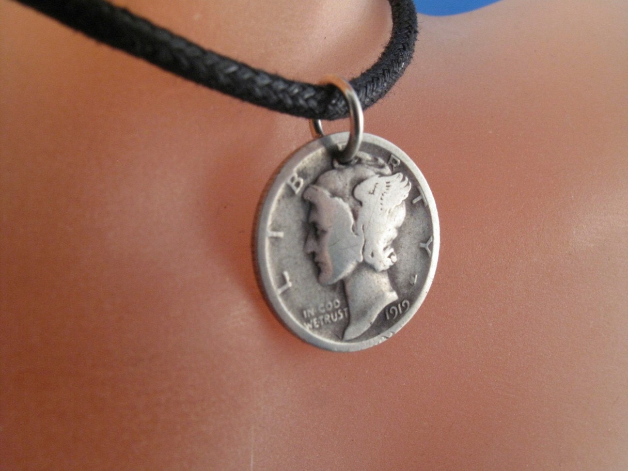 Usa Mercury Dime Coin Necklace Jewelry Liberty Head Silver