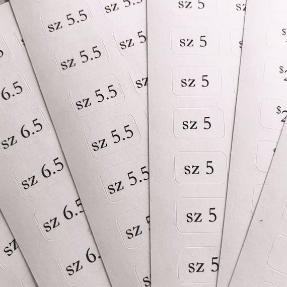Custom PRICE TAGS Jewelry Stickers Adhesive Labels Small Etsy