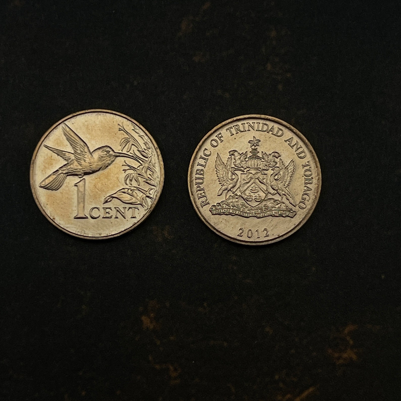 Coin Jewelry - HUMMINGBIRD Coin - Trinidad Coin NECKLACE - Bird Coin ...