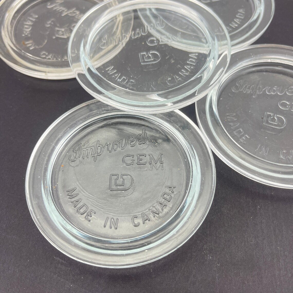 Vintage Improved Gem Glass Canning Jar Lids Inserts for Etsy