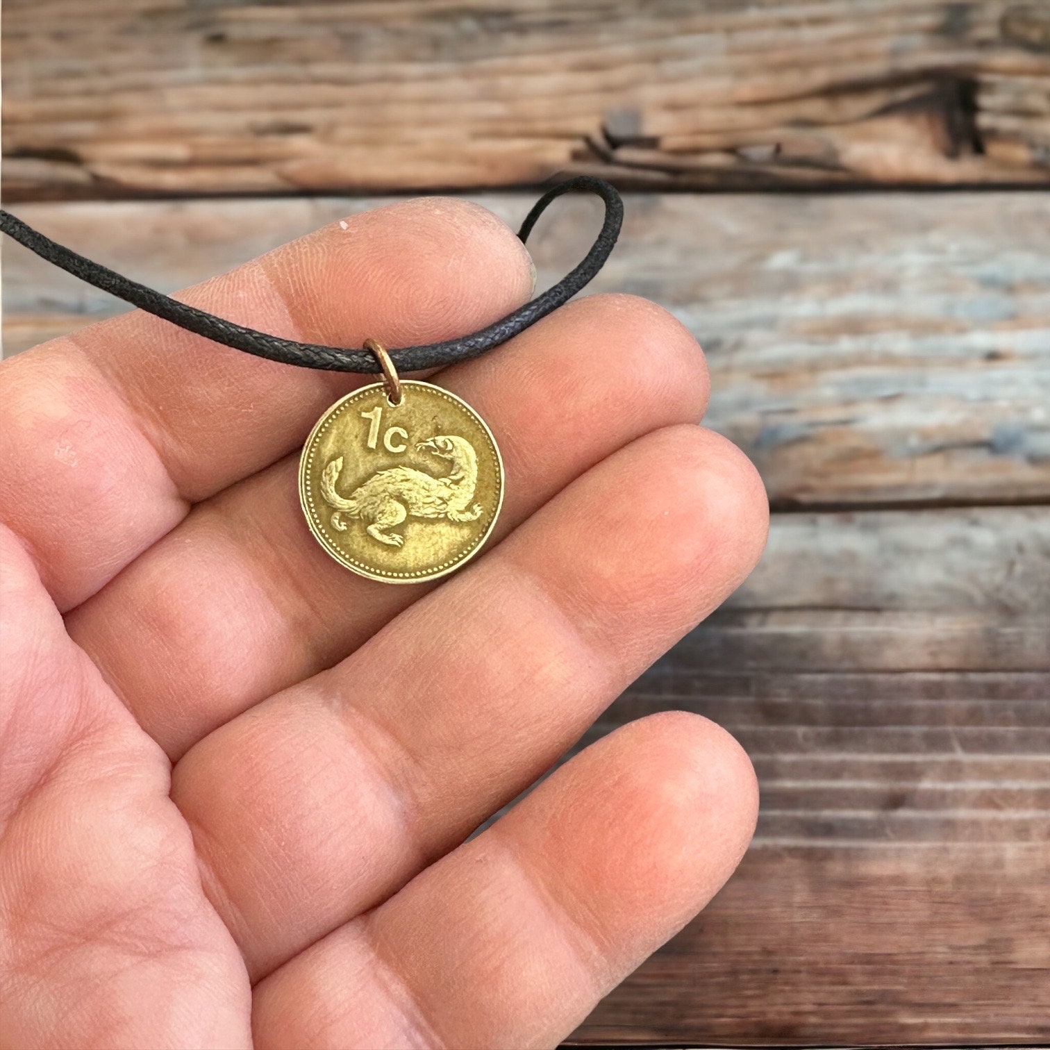 Weasel Key Chain Ferret NECKLACE. Ferret Charm. Weasel Pendant. MALTA Coin Jewelry ...